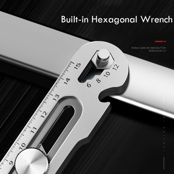 Aluminium Legering 6 i 1 Ficka Utility Kniv Multifunktionell Heavy Duty Låda Cutter