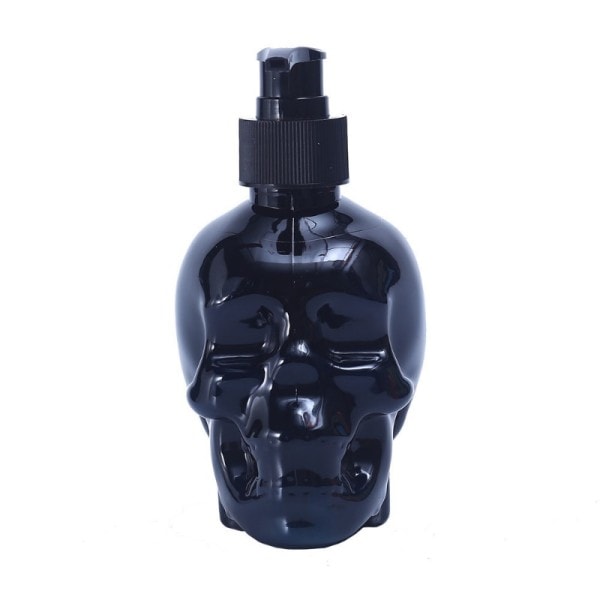 Creative Skull Liquid Såpe Dispensere Sort Plast Hånd Desinfeksjonsmiddel Pumpe Flasker Sjampo Lotion Flaske