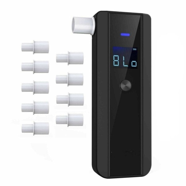 Digital Alkohol Tester LCD Polis Professionell Alkoholanalysator Grad Noggrannhet Bärbar Alkoholimeter