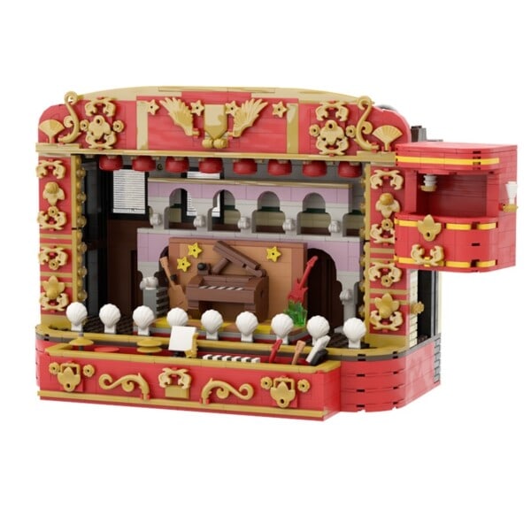 Dukketeater Scene Teater Bygningsblokker Kit Kompatibelt Med 71033 Handling Figurer