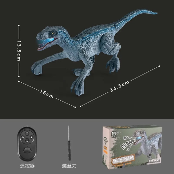 Sähkö kävely kaukosäädin ohjattu spray dinosaurus robotti RC lelut