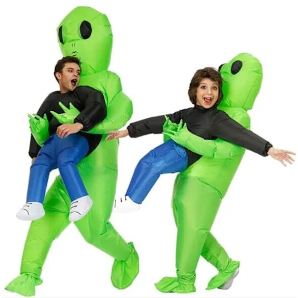 Alien puhallettava asu anime puvut mekko maskotti halloween juhlat cosplay asut