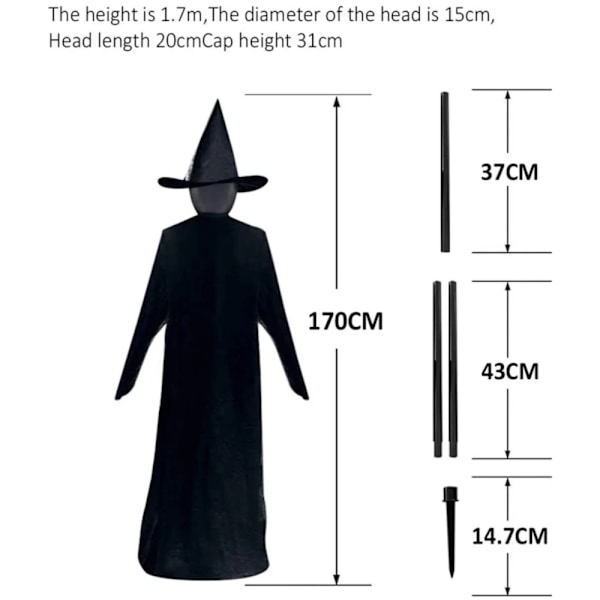 Halloween Light-Up Witches Sisustus panoksilla