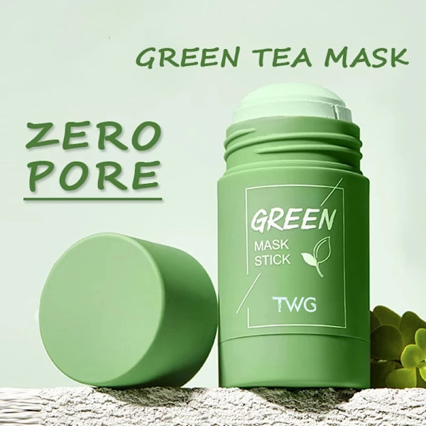 40 g grøn te rensende maske grøn te ler rensende maske olie kontrol akne aubergine hudpleje