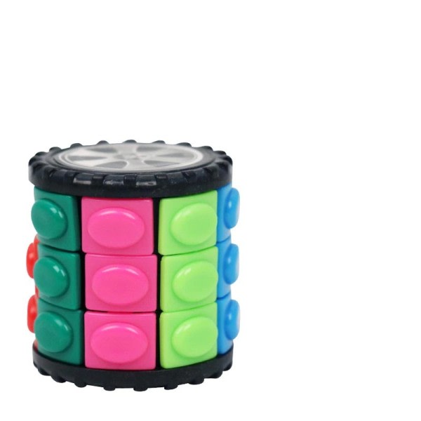 Magic Cube Stress Reliever Tredimensionella Leksaker Tower Rubix Cube Intellectual Fidget Toys