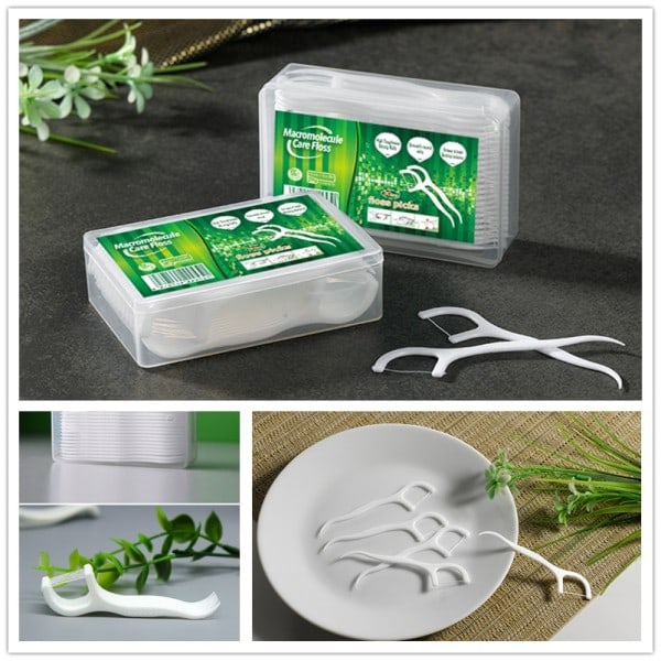 Tandtråd 50 Square Boxed Dental Floss Stick Dental Oral Tandstikker