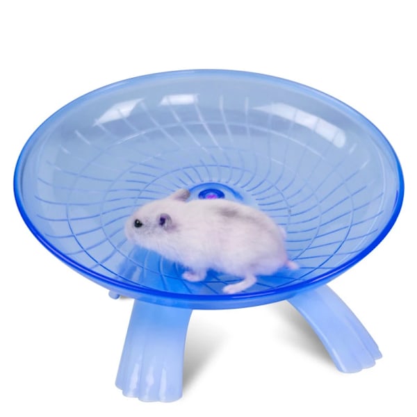 Kæledyr hamster løbehjul mute flyvende underkop stål aksel hjul løbe skive legetøj