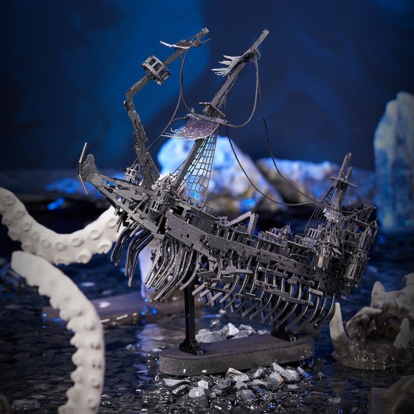 3D Metal Puslespill Gaver Abyssal Ghost Pirat Skip Modell Bygningssett DIY Leker