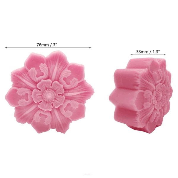 3D silikone sæbe forme blomster form silikone form
