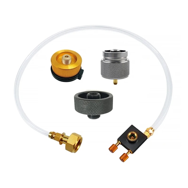 Utendørs camping gass komfyr propan påfylling adapter gass flat sylinder tank kobling