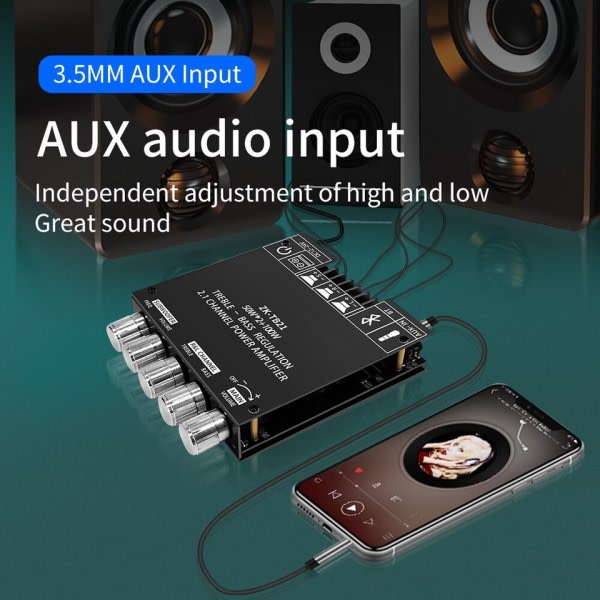 Bluetooth Subwoofer Forstærker Tavle Kanal Power Audio Stereo Bas