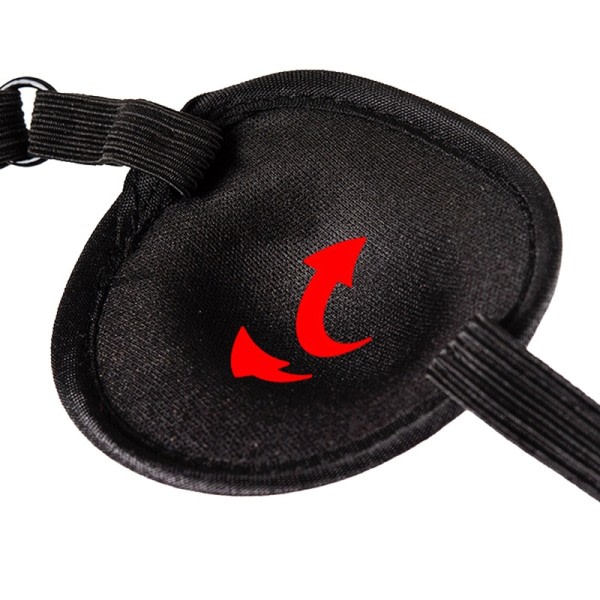Sort Pirat Eye Patch Enkelt Eye Patch Eyepatch One Eye