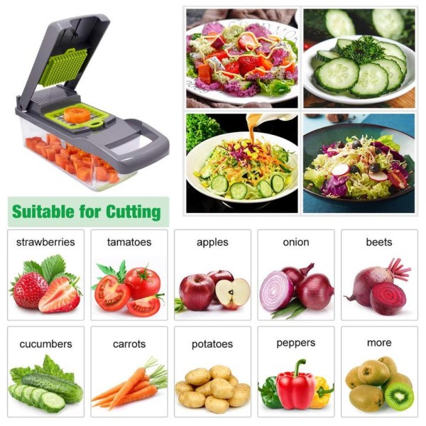 Grönsak Cutter Grönsak Skärare Multifunktionell Kök Tillbehör