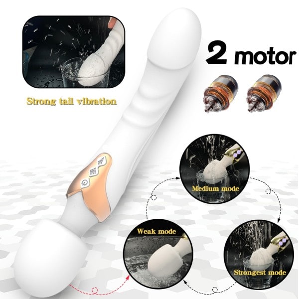 Kraftfull Vibrator Dildos  Trollstav för Kvinnor 10 Modes Klitoris Stimulator G Spot Vagina Massager