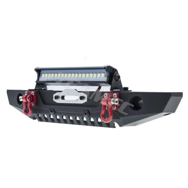 1 stk Justerbar Metal Forside Kofanger med lys stang til 1/10 RC Crawler Trax TRX4 Defender
