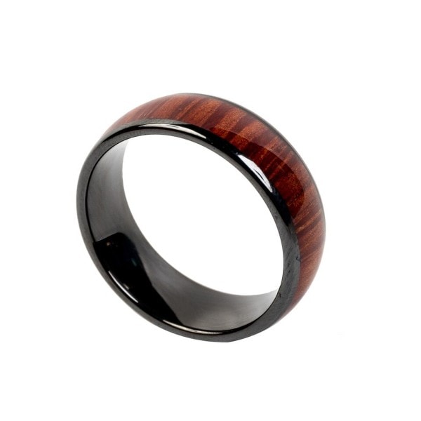 125KHZ t5577 chip  RFID Trä färg Keramik Smart Finger Ring Slitage för Män eller Kvinnor