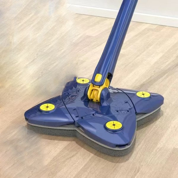 Vikbar Twist Mopp Självvridande 360 Fri Hand Tvätt Kläm X-typ Glas Tak Trappa Damm Hörn