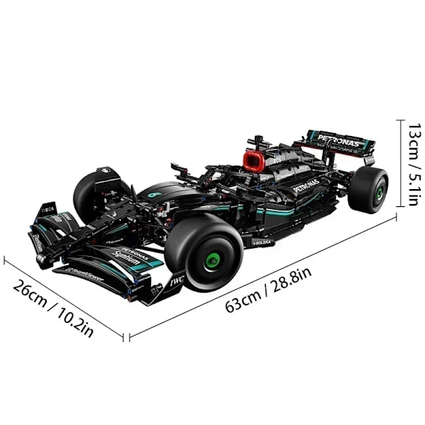 Teknisk F1 42171 1:8 1642PCS W14 E Vare Bygningsblokker Super race bil montering modell kjøretøy leker