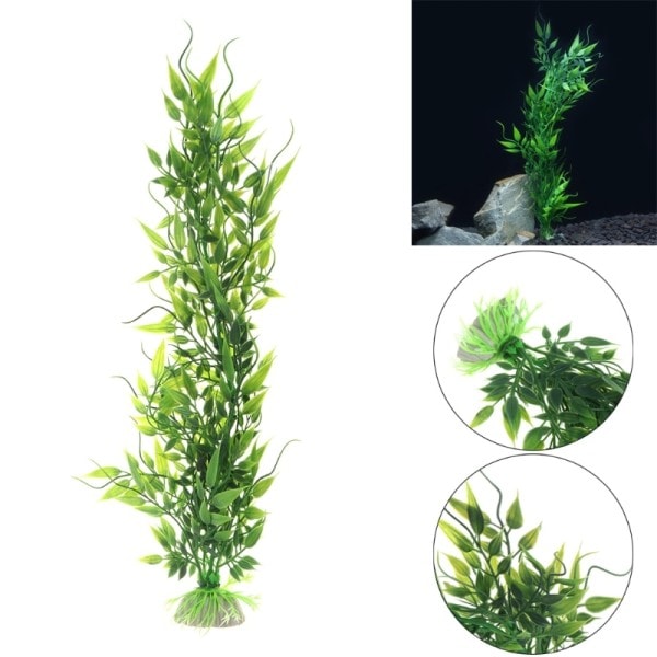 Undervanns akvarium dekorasjon kunstig vann plante pynt fisk tank gress