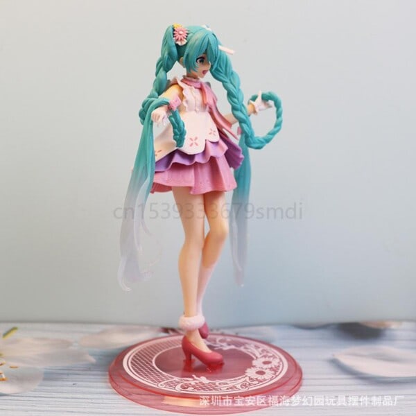 Ny Anime Hatsune Miku Cute Kawaii Virtual Singer Miku Manga Statue Figurines