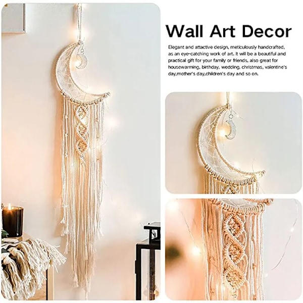 96 cm Bohemian Chic Macrame Vegg Hengende Teppe Rom Dekor