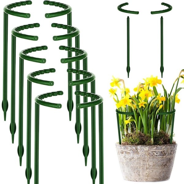 Plast växt stöd hög ställ för blommor växthus arrangemang stav hållare trädgård trädgård bonsai verktyg