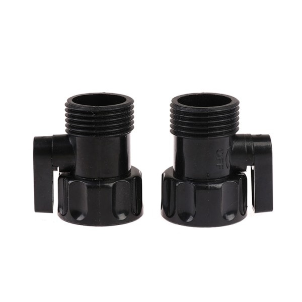 Musta puutarha kastelu venttiili 3/4" uros naaras kierre jatke letku  putki kytkin auton pesu putki