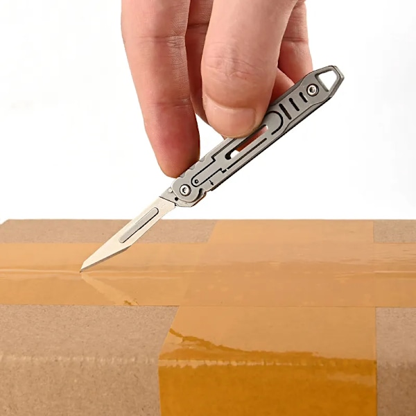 Rustfrit stål foldning skalpel medicinsk foldning kniv EDC udendørs udpakning lomme kniv