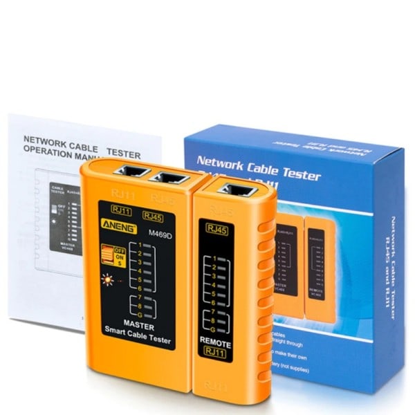 Kabel LAN tester Nettverk Kabel Tester RJ45 RJ11 RJ12 CAT5 UTP LAN Kabel Tester Nettverksverktøy