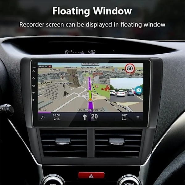 Bil DVR Dash Cam Full HD 1080P Dash Cam För DVD Android Spelare ADAS LDWS Navigation Enhet Auto Ljud Röst Alarm Video Inspelning med 64g  sd kort