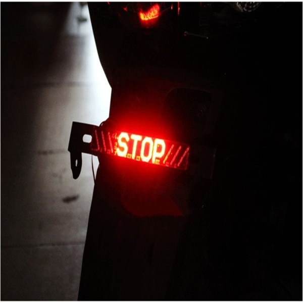 LED Motorcykel Lys Blitz STOP Blinklygte Lampe Bremse Svinge Signal Køre Baglygte