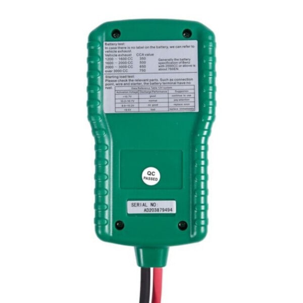 Bærbar 12V bil batteri belastning tester