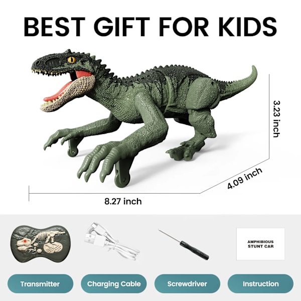 Sinovan Fjernkontroll Dinosaur Leker for Barn 2,4GHz Robot Walking Dinosaur Leker
