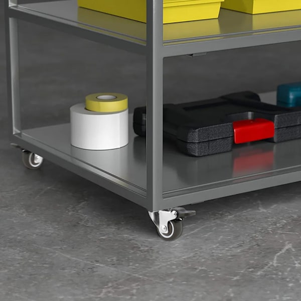 4 deler Universal Svivel Hjul Tungt Møbler Hjul Hjul Silent Tralle Hjul for bord stol sofa med sikkerhet brems