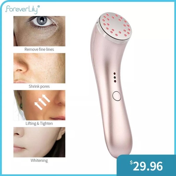 Infrarød opvarmning rød lys ansigtsbehandling maskine led foton terapi kollagen stimulering anti aldring hudopstramning skønhed massager