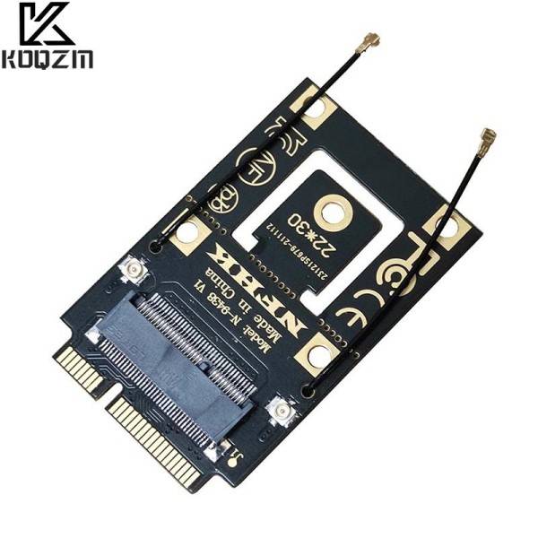 Uusi M.2 NGFF To Mini PCI-E (PCIe+USB) Sovitin M.2 Wifi Bluetooth Langaton Wlan kortti Intel AX200 9260 8265 8260    Kannettavalle