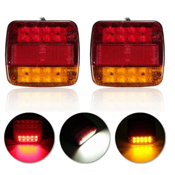 12V Trailer Lastbil Caravan Lastbil Baglygte Baglygte Lys Nummer Plade Lys Bag Bremse Bremse Stop Lampe Lastbil Tilbehør