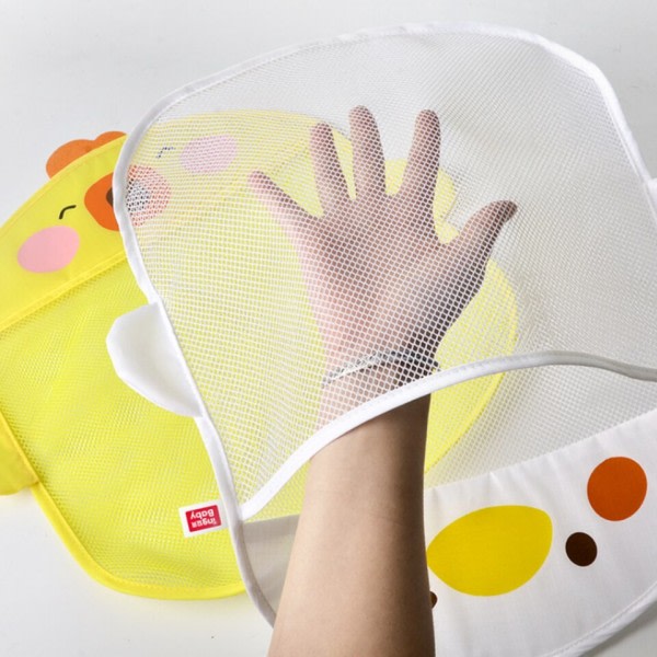 Baby Bade Legetøj Nødt And Dinosaur Mesh Net Opbevaring Taske Stærk Sugekopper Bade Spil Taske