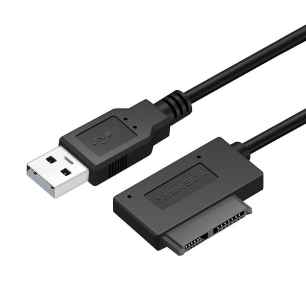 35 cm USB sovitin PC 6P+7P CD DVD ROM SATA USB 2.0 muunnin Slimline Sata 13 pin sovitin asema kaapeli