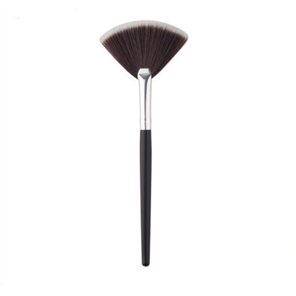 1 st Professionell Fläkt Makeup Brush Blending Highlighter Kontur Ansikte Lös Pudder Brush