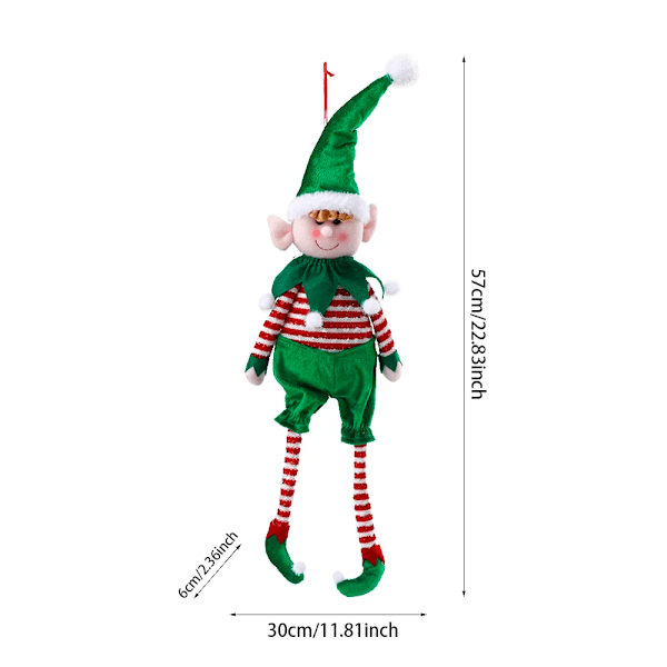 Jul plysch ben tomte docka prydnader pojkar och flickor tomtar leksak docka