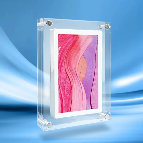 Akryl Digital Foto Frame 5 Inch 1000mAh Vertikal Display IPS Skärm