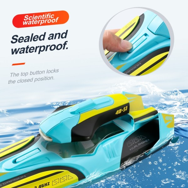 RC vene langaton sähkö pitkä kestävyys nopea kilpavene 2,4G pikavene vesi malli lapsille lelu