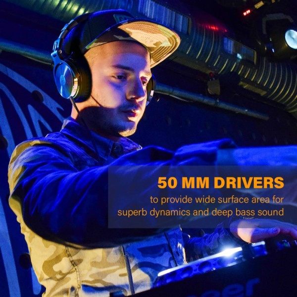 Kablet DJ Hovedtelefoner Bas Stereo Gaming Headset Med Mikrofon Til Telefon Studio Monitor Hovedtelefoner