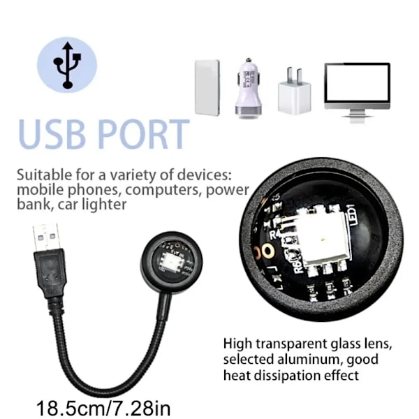 USB Solnedgang Lys Mobil Telefon Selv Fotografi Lys