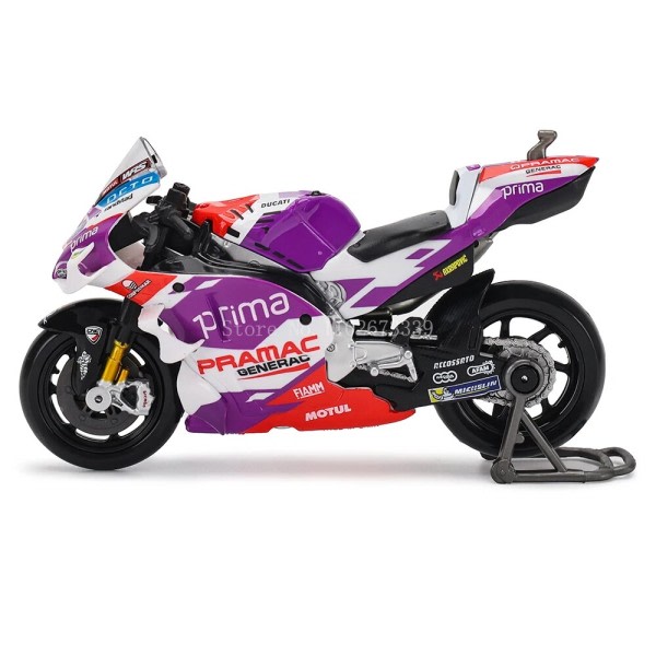 Ducati Pramac Racing Martin Licensierad Simulering Legering Motorcykel Modell