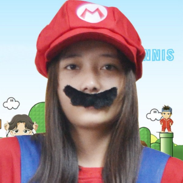 Hattu Anime Peli Söpö Mario Bros Bilet Cosplay Lippikset Aikuisten Kahdeksankulmainen Lippis Parta hanskat puku Luova joulu lahjat