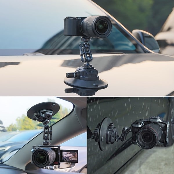 Falcam F22 Quick Release Suction Mount Gopro Kamera Cup til Bil Rejse Holder Stativ Bracket