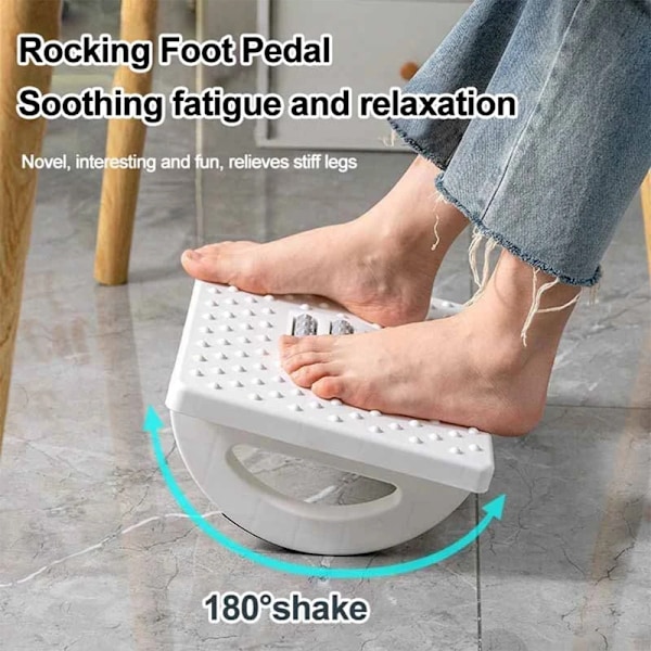 Bärbar fot massage pall hög kvalitet fotstöd 180 grader sväng fot pedal