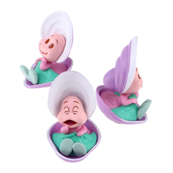 3 stykker Kawaii Alice in Wonderland Ung Oyster Baby Action Figur Dukker Legetøj